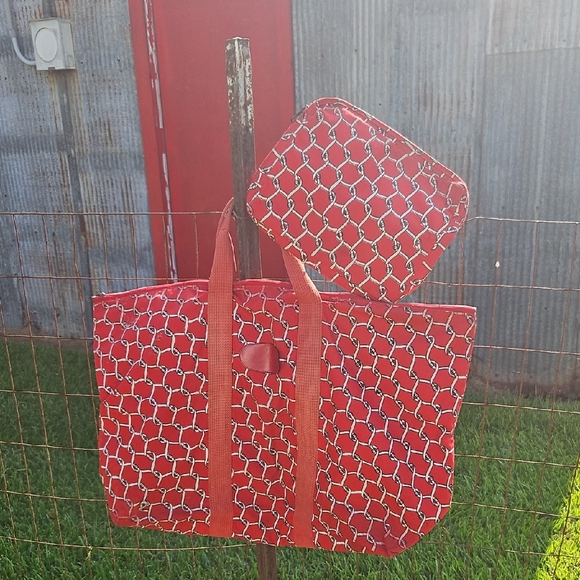 Roberta de Camerino Handbags - Roberta de Camerino Geometric Tote Bag Set